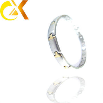 Solid 14k gold plated bracelets mens gold bracelets